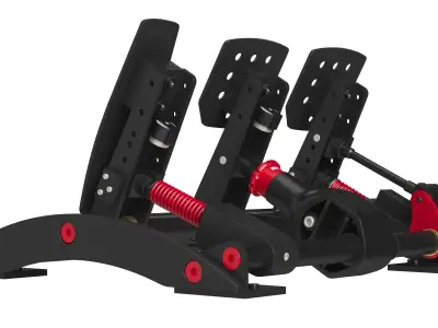 Fanatec Clubsport Pedals V3 3D model