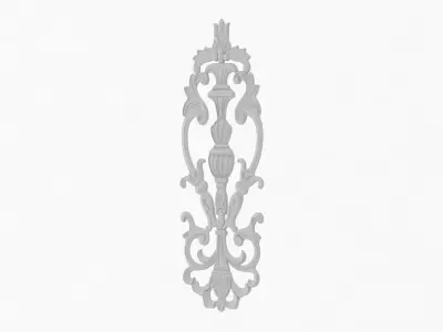 Cartouche ornament 008 3D model