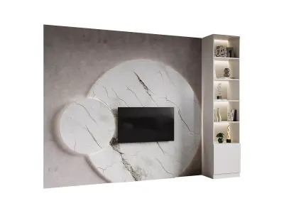 Modern TV Wall 017 3D model