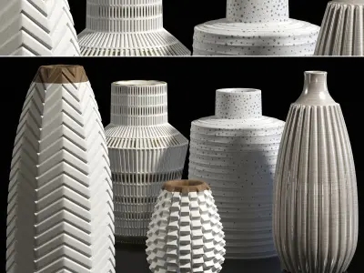 decorative vase 3D model 6