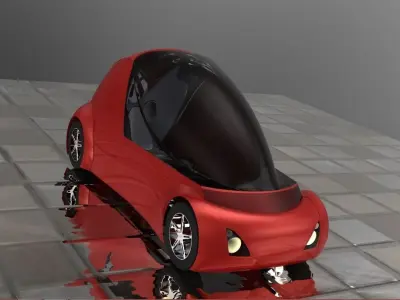 ARXE 1 futuristic electric car Free 3D model