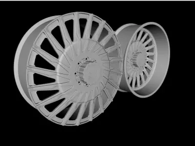 Wheel Amani Forged Culture Dually Low-poly 3D model