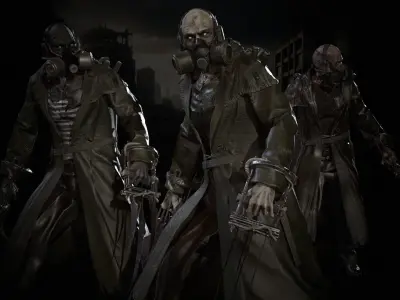 SuperZombie6 Low-poly 3D model