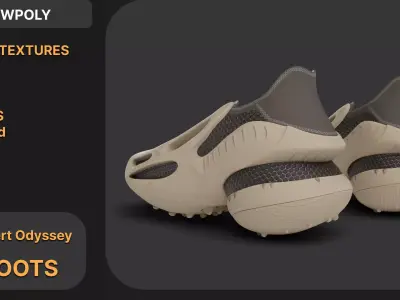 Desert Odyssey Shoes Low-poly 3D model