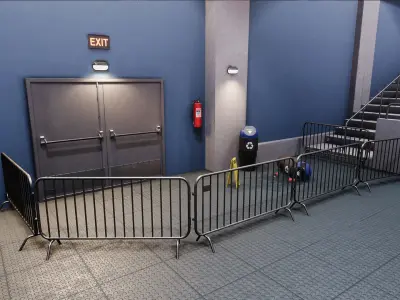 Hockey stadium Low-poly 3D model