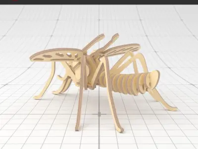 3D PUZZLE MOSQUITO SMALL 3D model