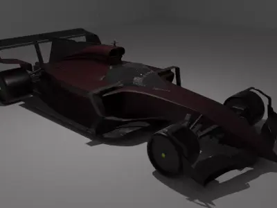 F1 2026 Concept Car Low-poly 3D model