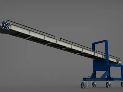 Inclination Loading Conveyor Free 3D model