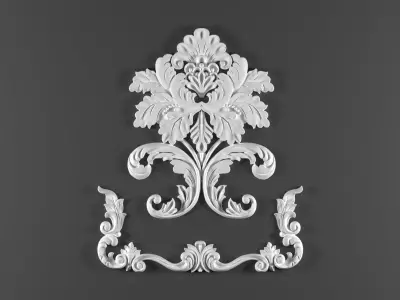 ornamental classic decoration 3d model vol 24 3D model