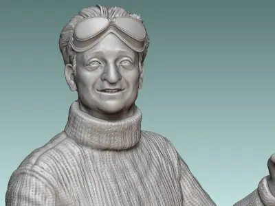 Car Driver Enzo Ferrari 3D print model