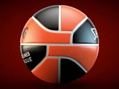 Spalding Euroleague Basketball Official Ball 3D model