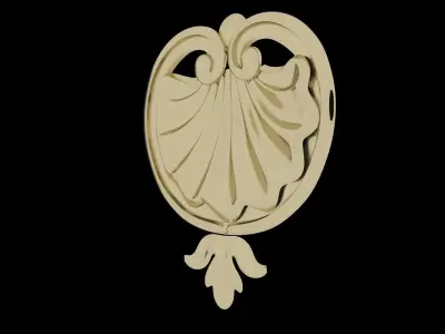 Carving Shell Decor 3D model