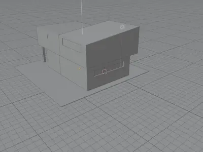 Low Poly Modern House Free low-poly 3D model
