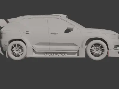 Volvo XC40 racing version Low-poly 3D model