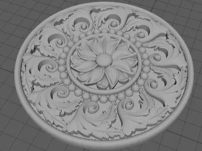 rosette decorative medallion 3D model order