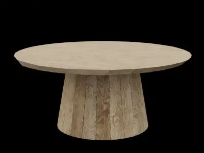 Circular Table 04 Low-poly 3D model