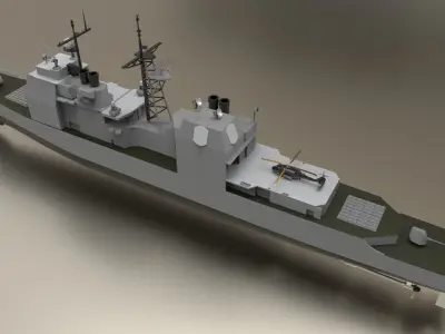 Ticonderoga class Guided Missile Cruisers 3D model