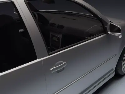 Volkswagen Golf Mk IV R32 Low-poly 3D model