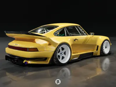 Porsche 911 Widebody kit 3D model