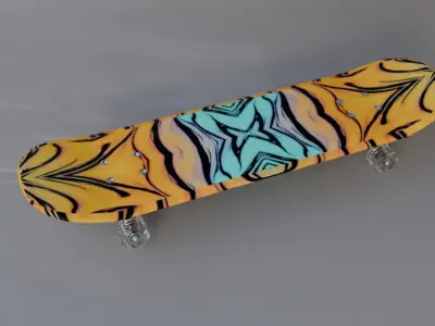 skateboard 3D model