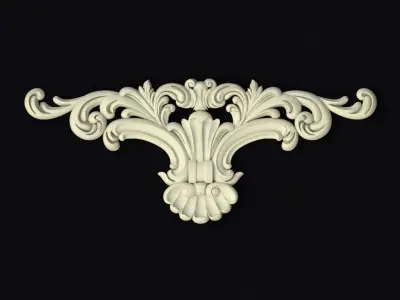 Central decor ornament for furniture 3D model 613