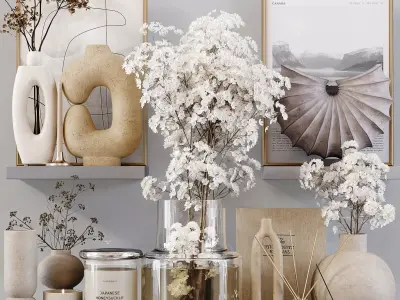 Decorative Set 162 Low-poly 3D model