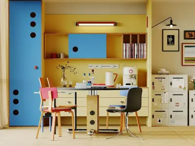 Dining Room Colection 03 for Unreal Engine 3D model