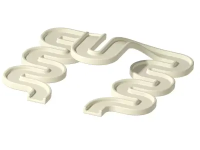 Premium Bike Racetrack 3D print model