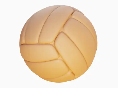 Simple Volleyball Ball 07 3D model
