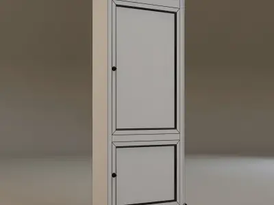 Laura Ashley corner bookcase 3D model