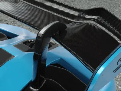 High-Poly McLaren Senna 3D model