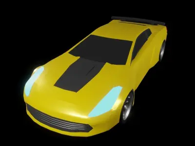 Sports car low poly 3d models 3D model
