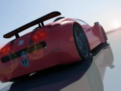 Bugatti Veyron 3d model Low-poly 3D model