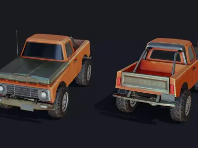 Offroad Porter Low-poly 3D model