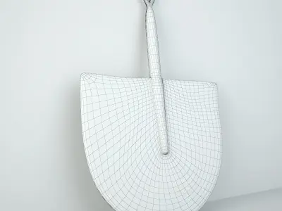 African Handwoven Fan 25 3D model