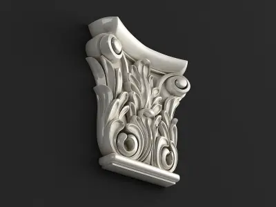 Carved corbel 3D model 3D model