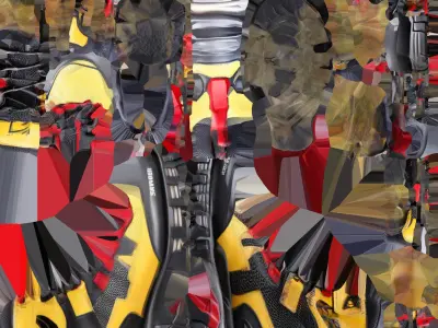 Mountain Trekking Boots Free low-poly 3D model