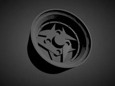 Super Star SS-07 scalable and Printable rim 3D print model