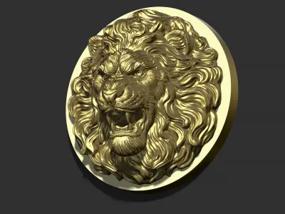 Lion head 3D print model