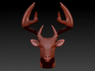 Buck Head Pendant  3D print model