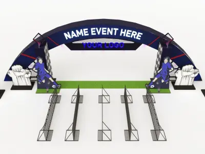 Ball Themed Gate 3D model