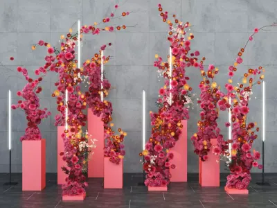 Floristry Fine art display 3D model