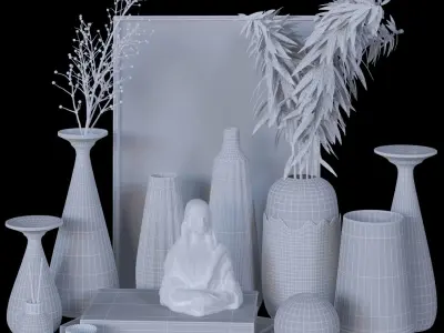 decorative set 56 3D model buy