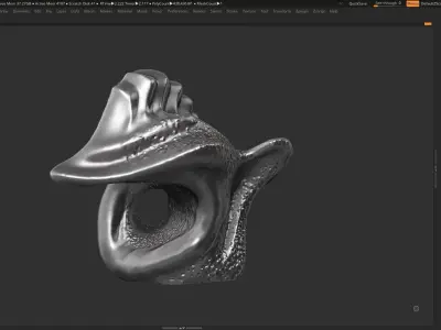 Modern Abstract Decorative sculpture 3d print model  3D print model
