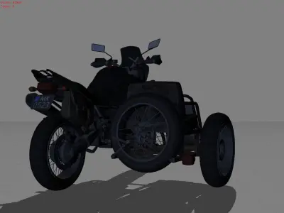 Motorcycles Low-poly 3D model