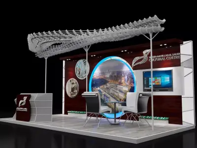 Booth Exhibition Stand a257 3D model