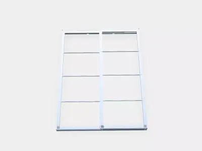 PAX Pair of sliding door frames w rail 1 Low-poly 3D model