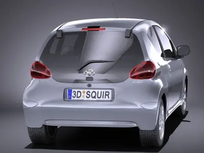 Toyota Aygo 3doors 2014 VRAY 3D model