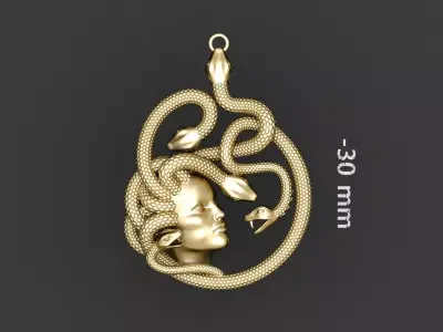 Medusa Necklace 3D print model