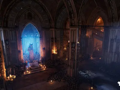 The Grand Ossuary Low-poly 3D model